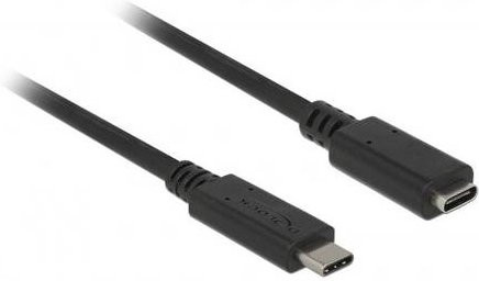 Delock USB-C Verlängerungskabel USB 3.2 Gen 1, USB-C Stecker auf USB-C Buchse, Schwarz, 2,00 m - Bild 2