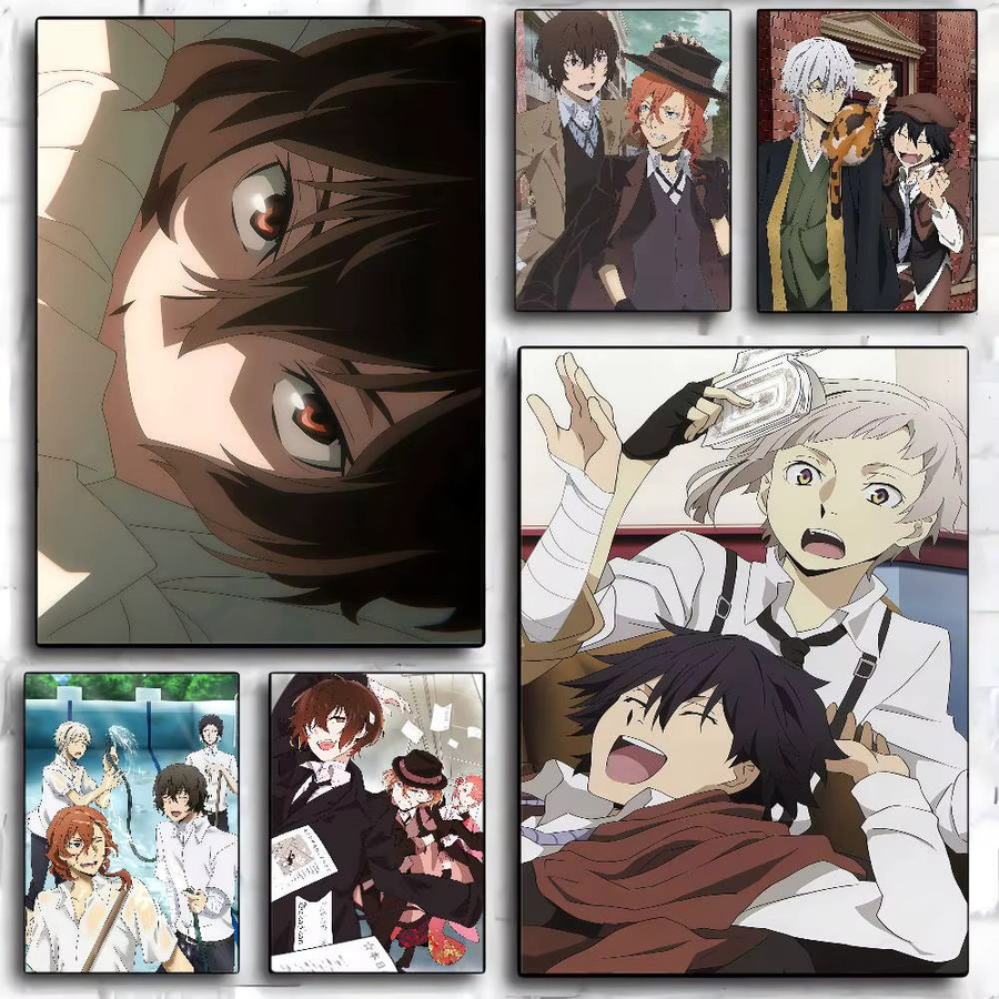 Bungo Stray Dogs Dazai Chuuya Anime Poster Wandkunst in Mehrfarbig - Bild 2