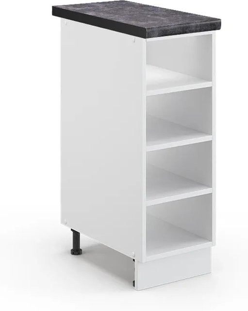 Vicco Küchenregal Fame-Line Offener Küchenschrank Weiß/Anthrazit B/T/H: 30 x 16,42 x 82 cm - Bild 1