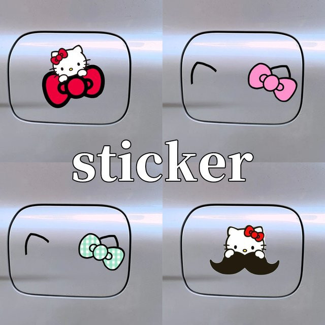 Bandai Hello Kitty Aufkleber für Auto und Wasserbecher zur kreativen Dekoration - Bild 1