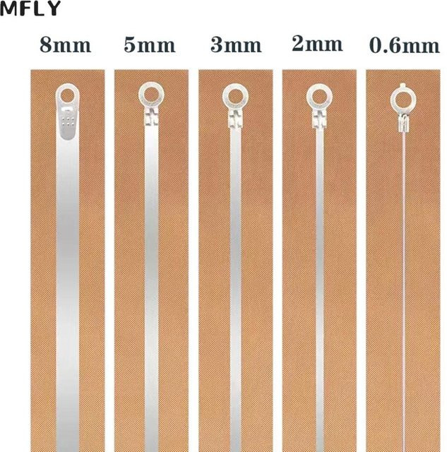 10er Set XMSJ Impulsversiegelungs Wärme-Draht-Elemente in Silber, 500 mm Heizdraht für Dichtungsmaschinen - Bild 1