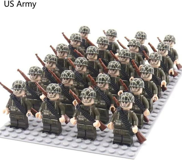 Favorite Zweiter Weltkrieg Militärserie, Soldaten, Minifiguren, 24-teiliges Set, ab 14 Jahren - Bild 1