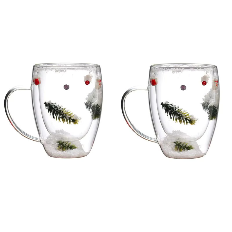 FOME Doppelwandige Espressotassen aus Glas, transparent, 250 ml - Bild 4