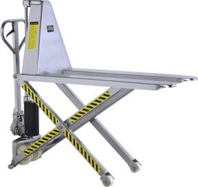HanseLifter Scherenhubwagen Typ JF-NR aus V2A Edelstahl in Silber, Tragkraft 1.000 kg - Bild 1