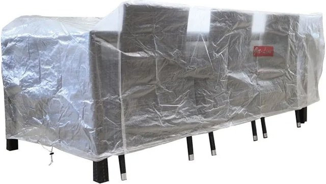 Jet-Line Abdeckplane für Gartenmöbel transparent B/T/H: 185 x 140 x 70 cm - Bild 1