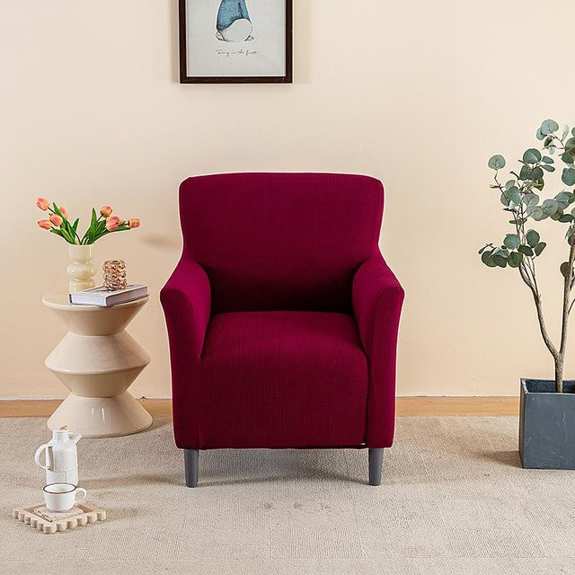 Yiran bag Stretch-Jacquard-Sofabezug für Sessel und Sofas, rutschfest und wasserabweisend, Lila - Bild 1