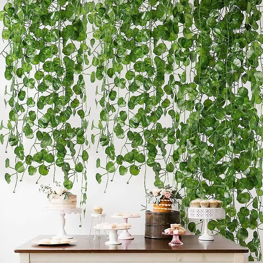 DUTRIEUX 12er Paket Künstliche Efeu-Lianen in Grün zur Dekoration für Hochzeit, Garten und Wandbehang - Bild 4