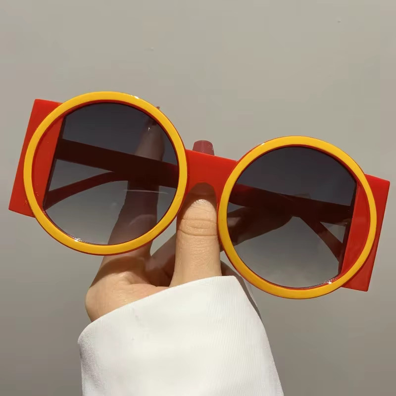 DIXSG Sonnenbrille, rund, Vollrand, Kunststoff, Unisex - Bild 1
