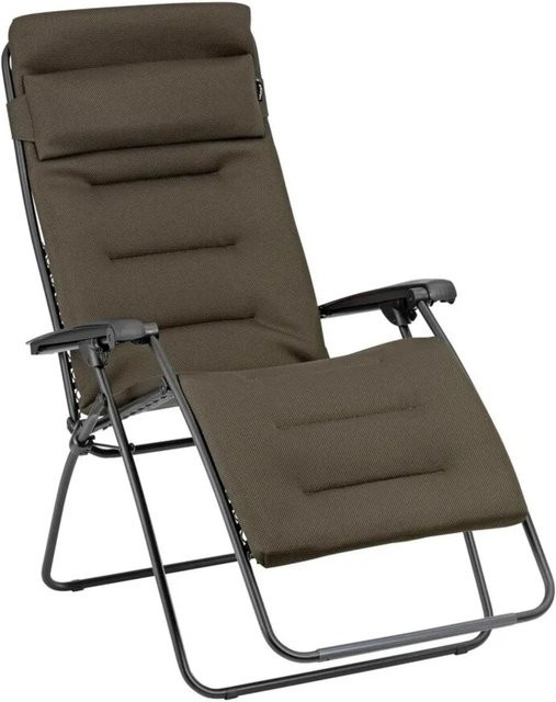 Lafuma Relax Liegestuhl RSX Clip XL Air Comfort in Taupe Braun mit verstellbarer Kopfstütze und Armlehnen - Bild 1
