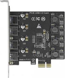 Delock USB-Expansion-Card PCIe zu 4x USB 3.2 Gen 1 Typ-A in Schwarz - Bild 3