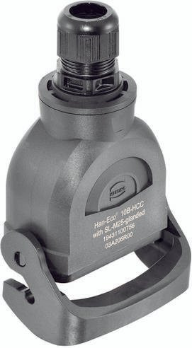 HARTING Kupplungsgehäuse 19 43 110 0756 in Schwarz aus Kunststoff - Bild 1