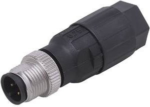 Ifm Electronic E11144 Sensor-Aktor-Steckverbinder, unkonfektioniertes Steckelement, gerade, 4 Polzahl, Schwarz - Bild 1