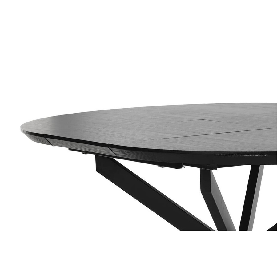 byLIVING Esstisch OREGOREN mit Auszug, rund, schwarz, B/T/H: 120 x 110 x 76 cm - Bild 2