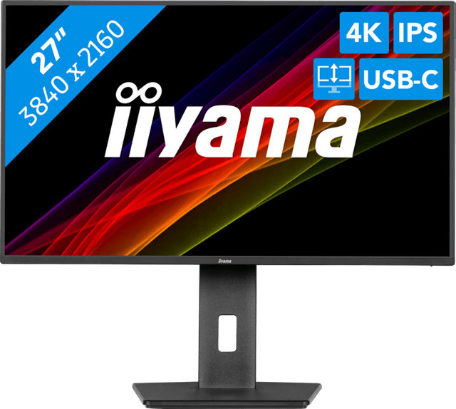 Iiyama ProLite XUB2792UHSU-B6 LED-Monitor, 27 Zoll, 4K UHD, IPS, Schwarz, HDMI, DisplayPort - Bild 1