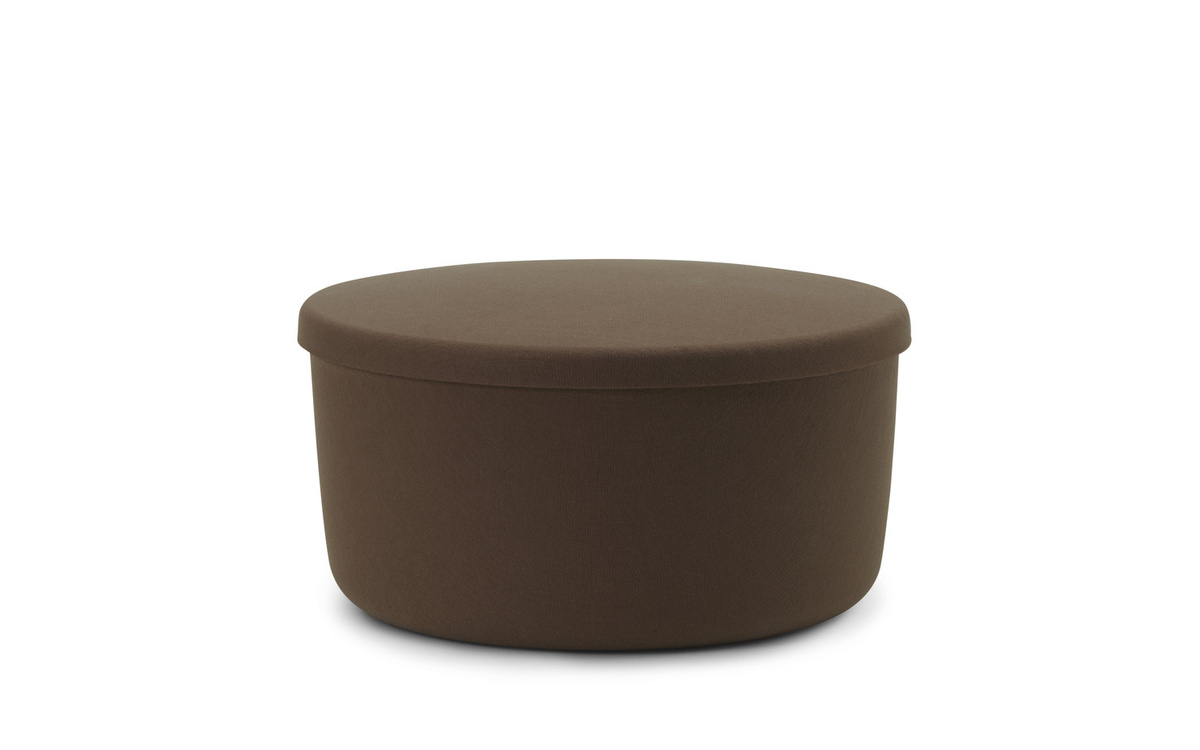 Normann Copenhagen Hide Storage Pouf aus PET-Filz in Braun mit abnehmbarem Bezug - Bild 2