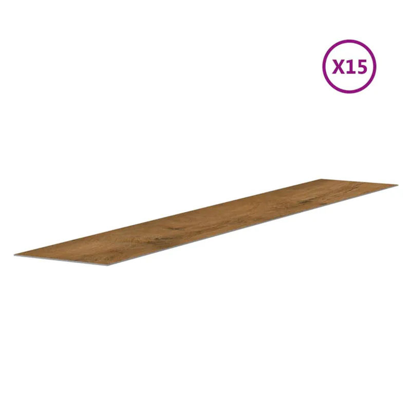 Vidaxl Wandpaneele in Holzoptik aus PVC, Braun, 2,06 m² - Bild 2