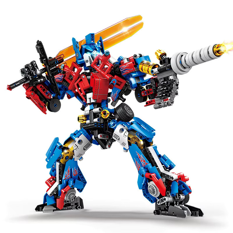 KAZI Dual Form Transforming Roboter, Montage Modell, Bausteine Spielzeug - Bild 4