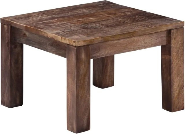 vidaXL Couchtisch aus Massivholz Mango in Braun, B/T/H: 50 x 50 x 35 cm - Bild 1