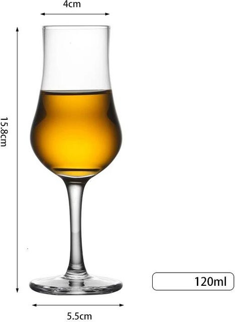 Yiran Furniture Chateau Whisky Copita Kristallglas für Whiskey Verkostung, transparent, 200 ml - Bild 1
