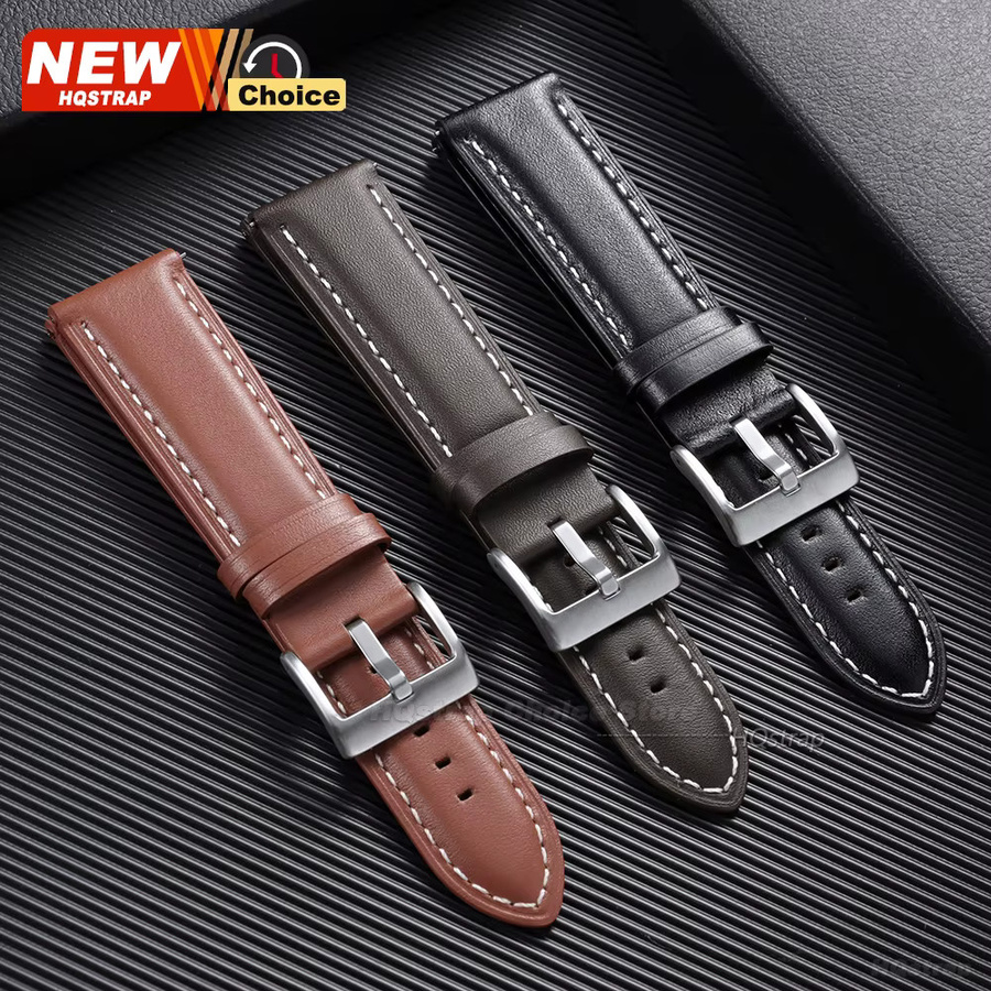 HQstrap Smartwatch-Armband Kalbsleder, Schwarz, Damen - Bild 2
