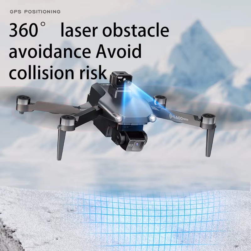 WDSZKMYF L600 Pro MAX Drohne mit 8K HD Kamera, 3-Achsen Gimbal, GPS, Hindernisvermeidung und 5G WIFI FPV, Grau - Bild 4