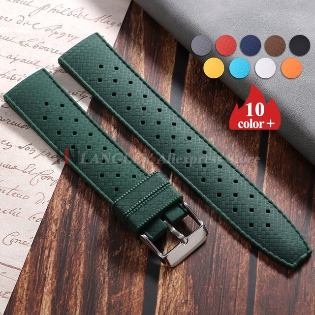 Uhrenarmband Tropical Rubber, Kautschuk, Herren, 20mm, 22mm - Bild 1