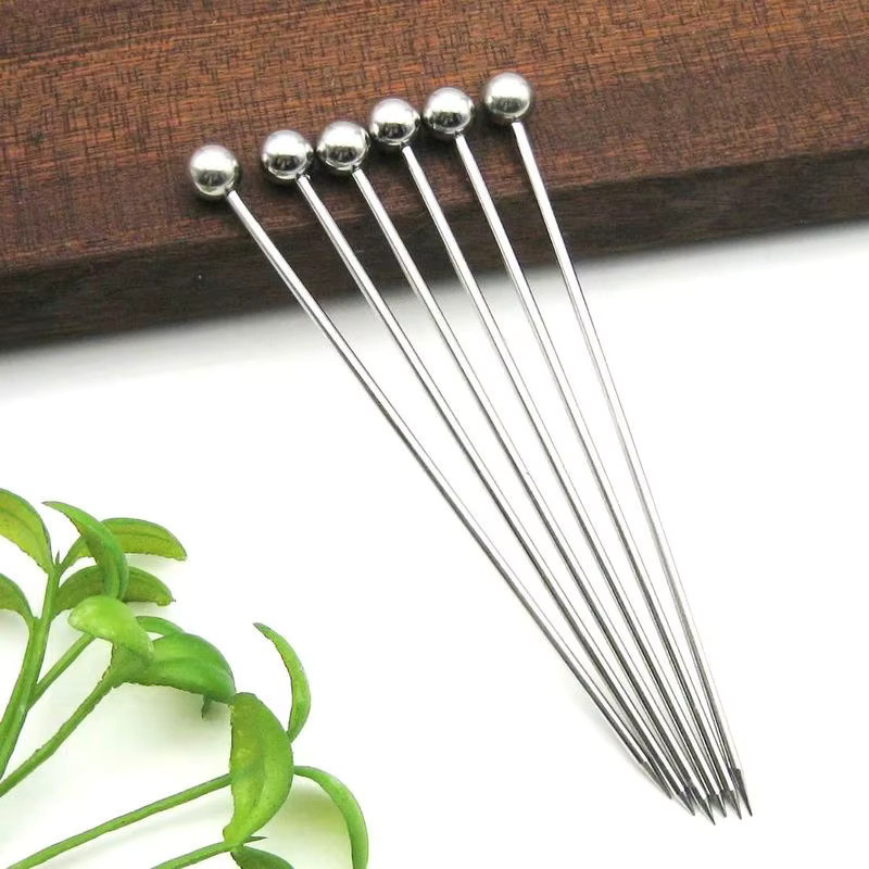 Edelstahl Cocktail Picks in Silber für Obst, Drinks und Martini als Rührstäbchen für Party und Bar - Bild 2