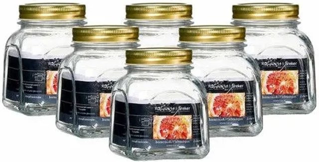 Ritzenhoff & Breker Homemade Einmachgläser transparent 500 ml 6er Set - Bild 1