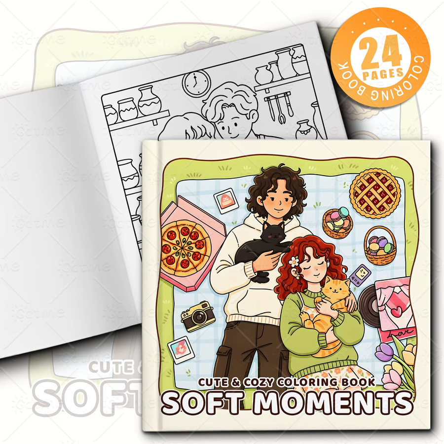 SOFT MOMENTS Malbuch für Erwachsene mit einfachen Mustern in Multicolor - Bild 2