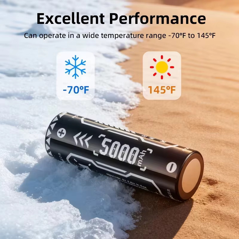 NOHON 21700 Akku-Set mit Ladegerät, 5000 mAh, 30 A, Schwarz - Bild 6