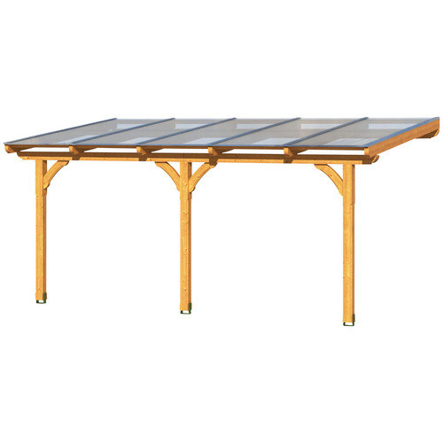 Skan Holz Terrassenüberdachung Rimini in Braun mit Polycarbonat-Dach, B/T: 541 x 300 cm - Bild 3