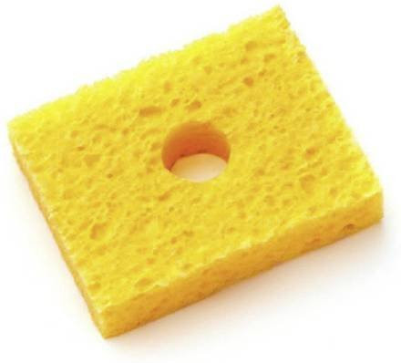 Weller Schwamm-Set gelb, 5 Stück, B/T/H: 7,0 x 5,5 x 1,6 cm - Bild 1