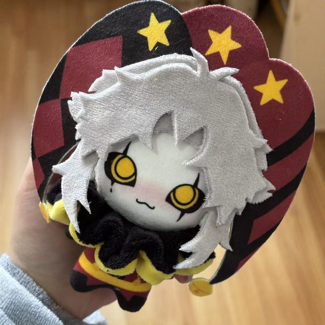 Yiran toy Pierrot Plüschtier, Stoffpuppe, Rucksackanhänger, 10cm - Bild 1