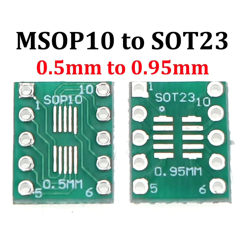 10 Stück Universal PCB Adapterplatte für SOP QFP TQFP SMD zu DIP, Farbe: Grün - Bild 2