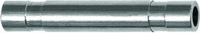 Riegler Stecknippel click-clock für Schlauch-Außendurchmesser 14 mm aus vernickeltem Messing in Silber - Bild 1