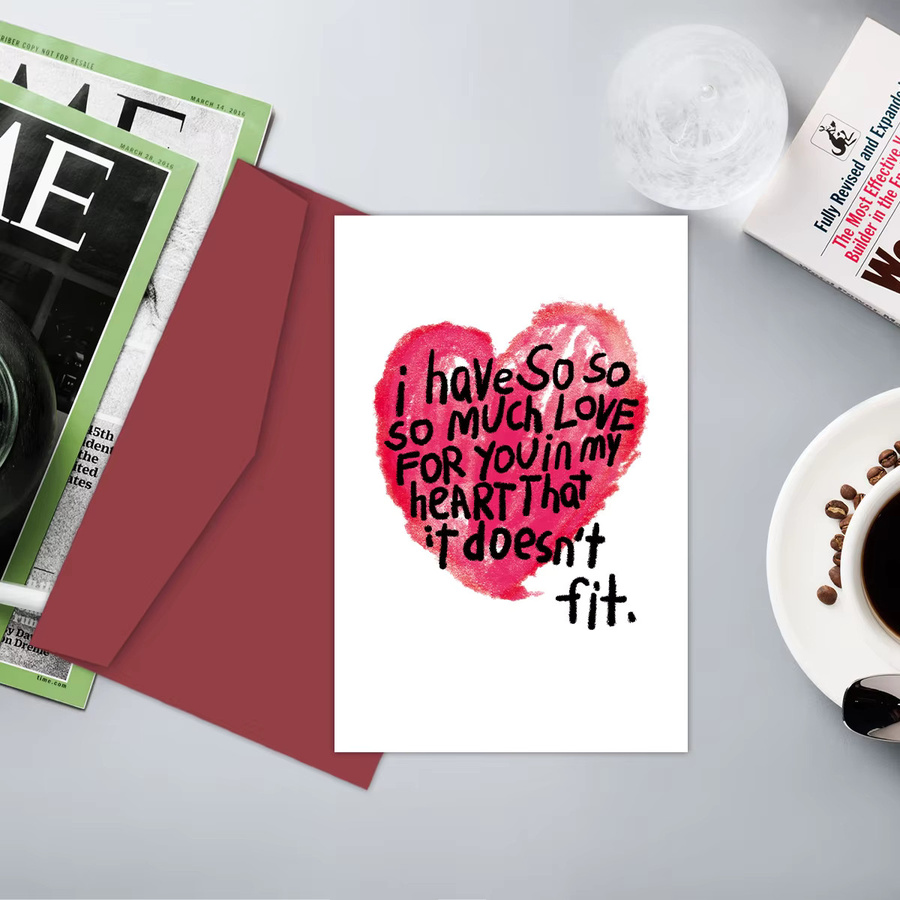 Romantische Valentinstagskarten für Paare in Weiß aus Papier - Bild 2