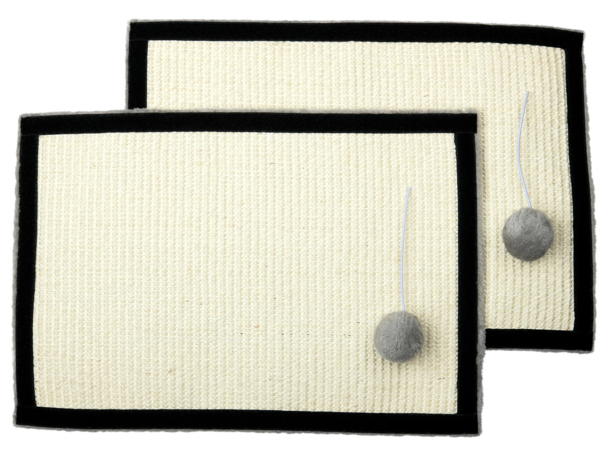 ZOOFARI Kratzmatten für die Wand und Kratzschutz für Tisch- und Stuhlbeine aus Sisal und recyceltem Polyester, Grau - Bild 3