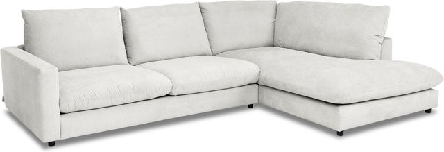Polsterecke Sansibar Living Wangerooge in Weiß und Silber, L-Form, modern mit Stoffbezug, B/T/H: 321 x 228 x 87 cm - Bild 1