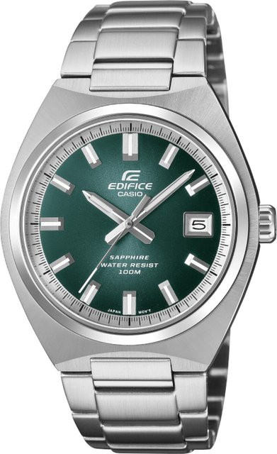 Casio Edifice Armbanduhr, Quarz, Edelstahl, Grün, 39 mm, Herren - Bild 1