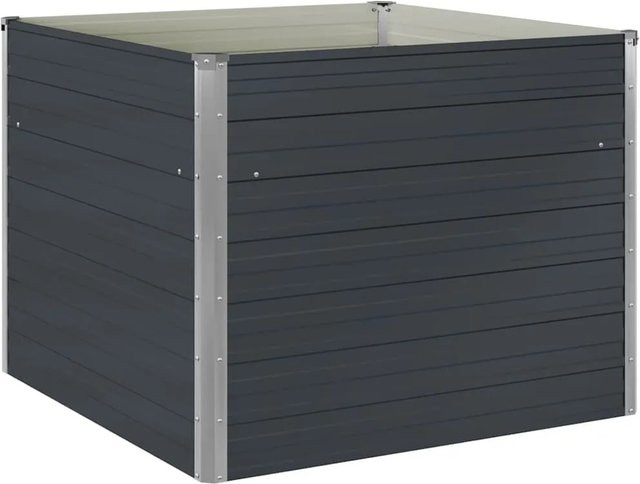Furnicato Hochbeet aus verzinktem Stahl in Anthrazit, B/T/H: 100 x 100 x 77 cm - Bild 1