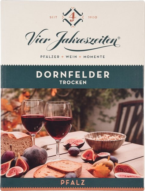 Vier Jahreszeiten Dornfelder Rotwein, Pfalz, trocken, 2024, 3 l - Bild 1