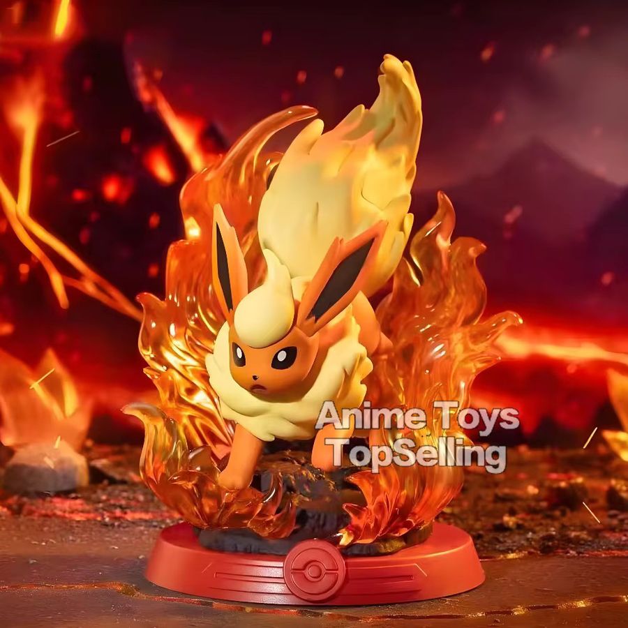 Bandai Pokémon Flareon Actionfigur aus PVC in Orange, 9 cm Sammlermodell - Bild 4