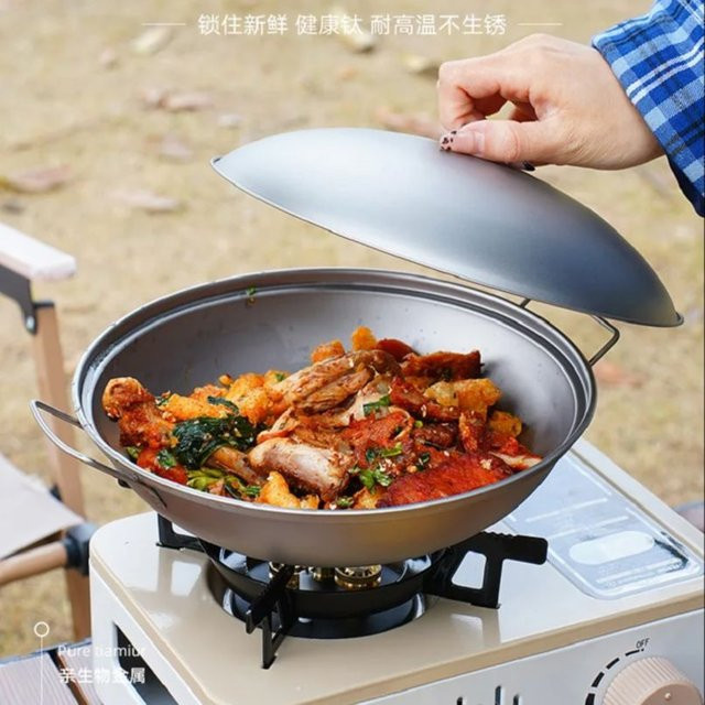 Xbees Ultraleichter Titan Kochtopf Silber Durchmesser: 24 cm - Bild 1