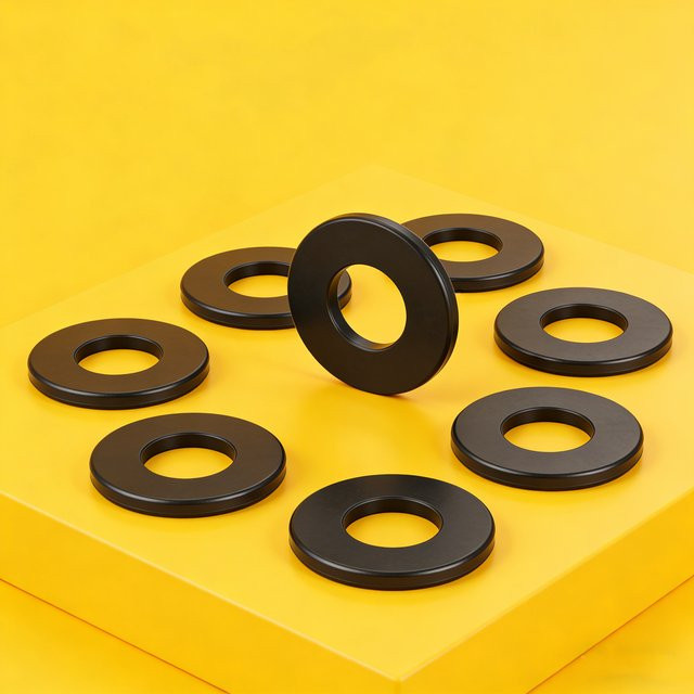 H2mm M2-M6mm Unterlegscheibendichtung aus Nylon in Schwarz, Rot oder Weiß - Bild 1