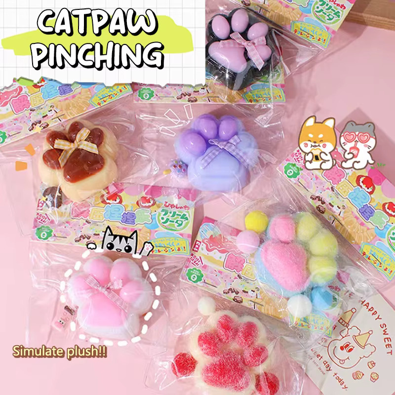 MYPANDA Katzenpfoten Mochi Taba Squishy Zappelspielzeug Plüschkatzenpfote Silikon - Bild 2