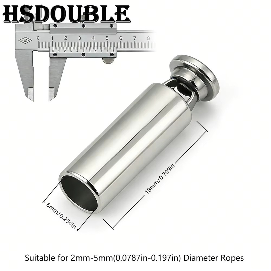 10 Sets Metallschnur-Endschlösser in Schwarz von HSDOUBLE als Stopper-Clips für Schnürsenkel, Taschen, Kleidung und Lanyards für dein DIY-Handwerk - Bild 2