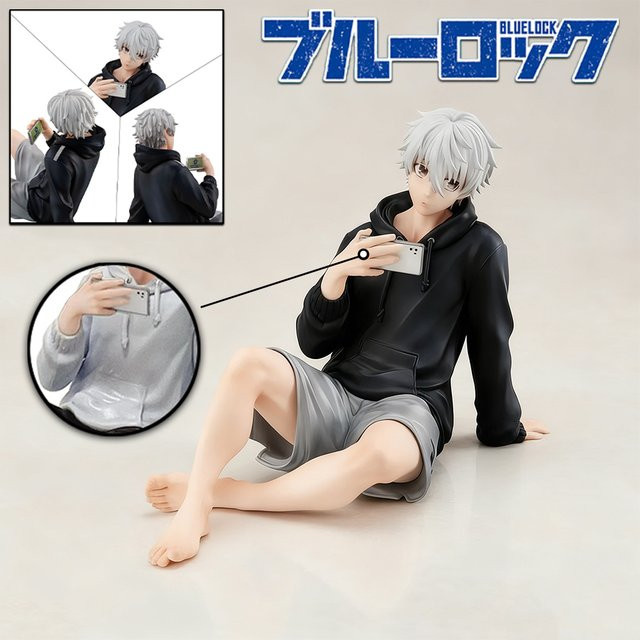 Bandai Blue Lock Nagi Seishiro Action Figure, Sitzende Pose, Kunststoff - Bild 1