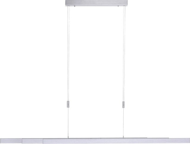 Paul Neuhaus LED-Pendelleuchte Adriana in Silber aus Aluminium, dimmbar und höhenverstellbar, Höhe: 180 cm, Breite: 5,5 cm - Bild 1