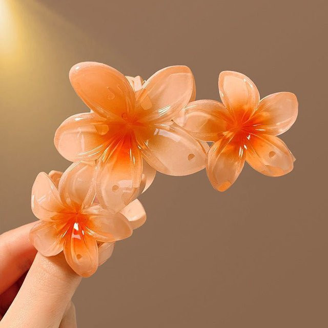 Haarkralle Blume, Kunststoff, Farbverlauf, Damen - Bild 1