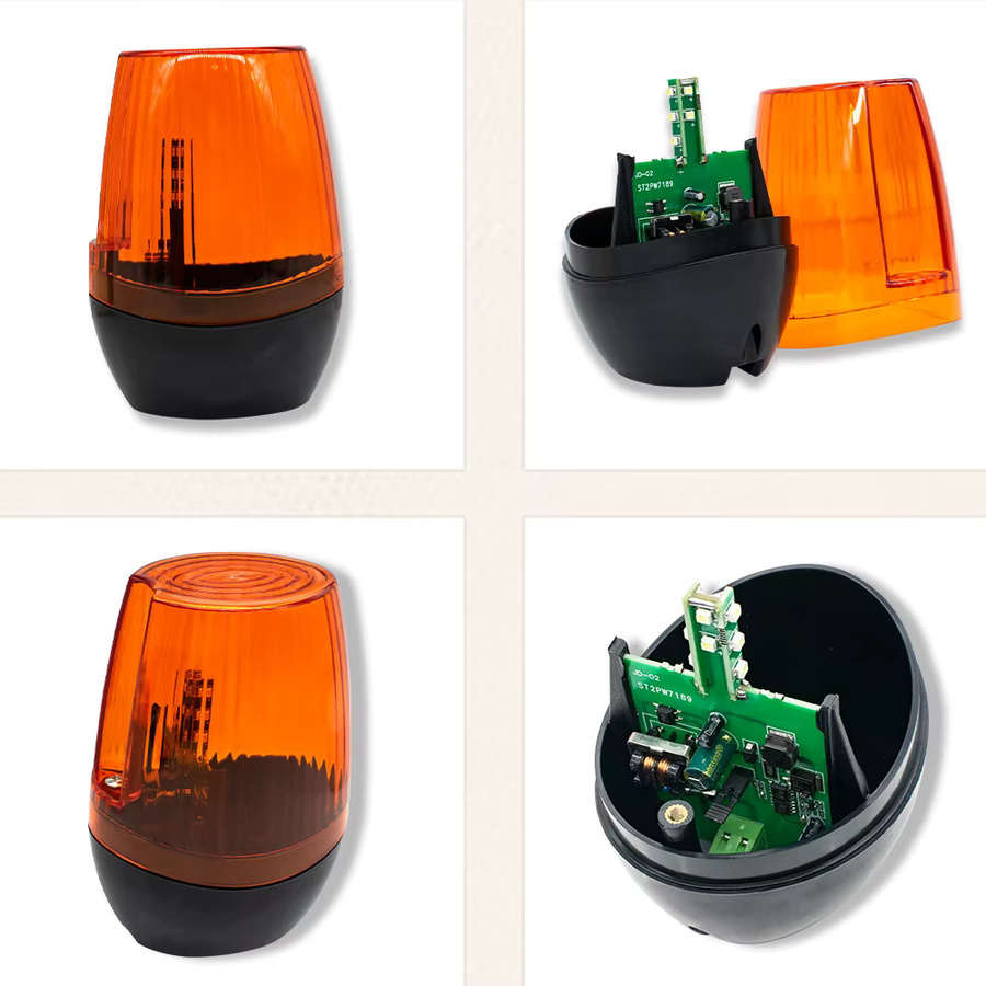 Scimagic-RC LED Tor Blinklicht Lampe als Alarmlampe für Schiebetoröffner und Schranken in Rot und Gelb (ohne Ton) - Bild 3